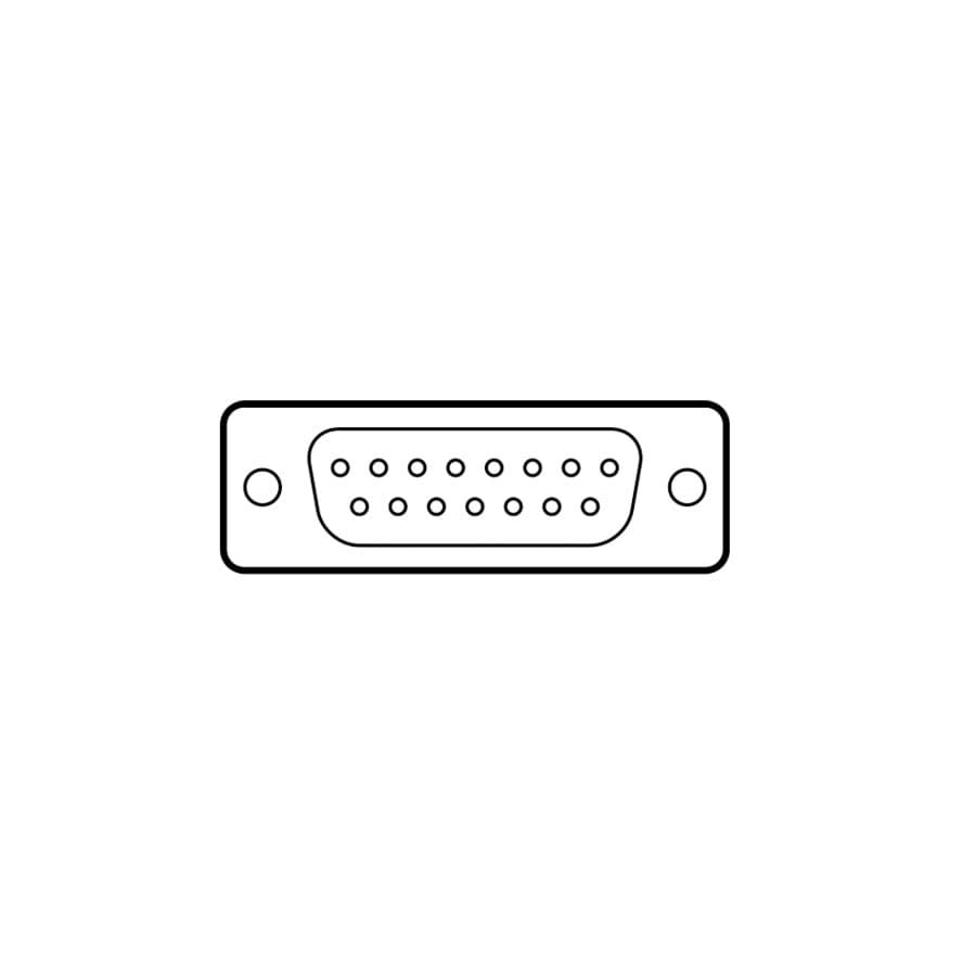 Bild von D-sub connector 15p male solder tinned dimple