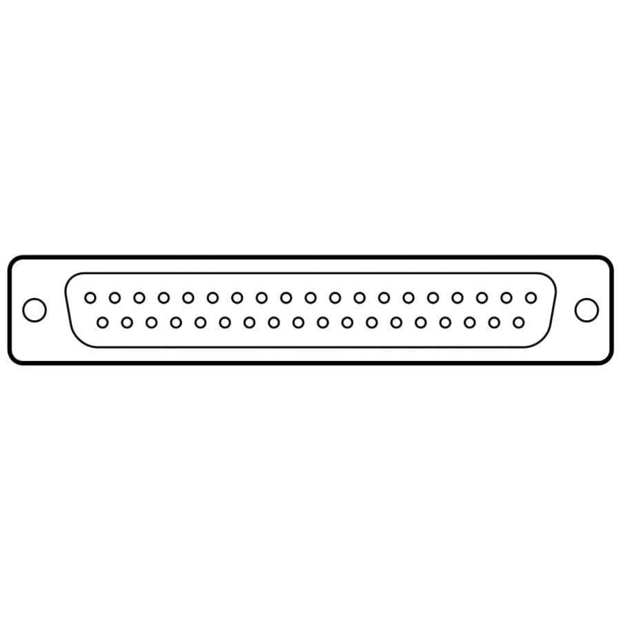 Bild von D-sub connector 37p male solder tinned dimple