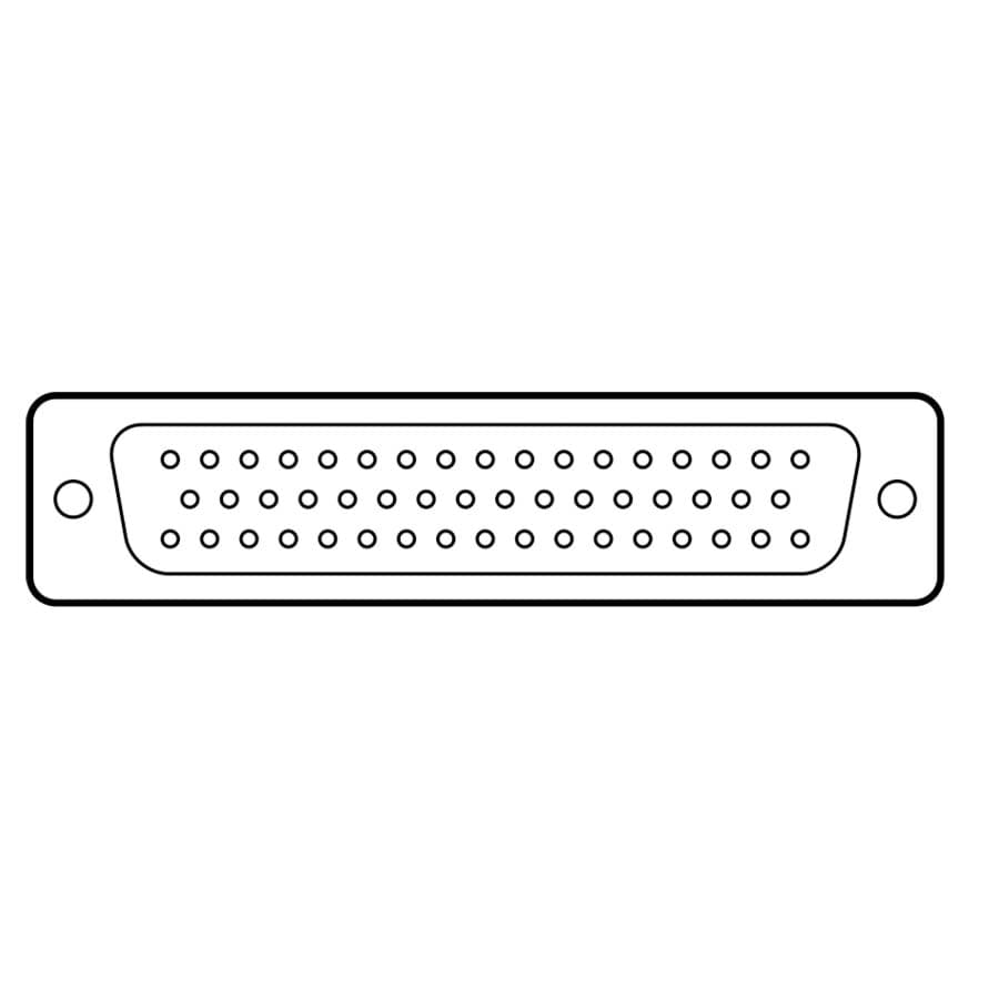 Bild von D-sub connector 50p male solder tinned dimple