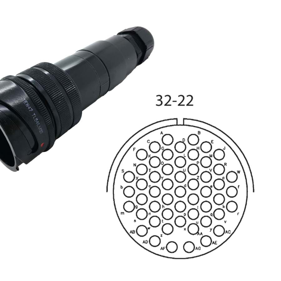 Picture of LK 54p cable connector w/out nut male d=13-18mm Tourline long crimp