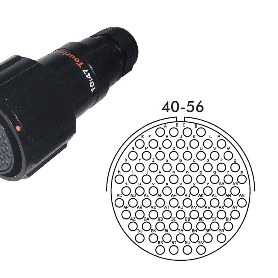 Picture of LK 85p cable connector with nut fem. d=14-25mm Tourline long crimp