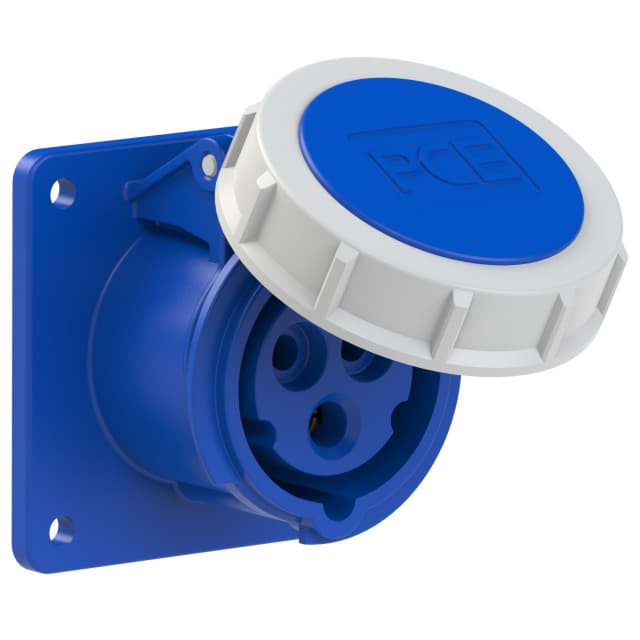 Bild von CEE wcd-inbouwRecht 3p  16A 230V 6h blauw 75x75mm IP67 PCE