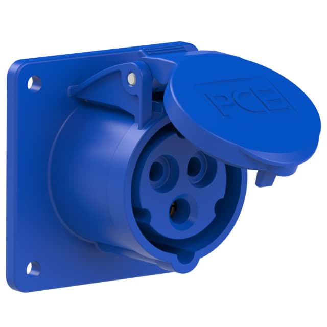 Bild von CEE wcd-inbouwRecht 3p  16A 230V 6h blauw 75x75mm IP44 PCE