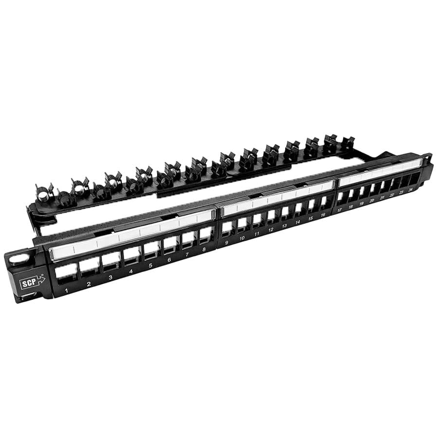 Picture of patchpaneel voor keystones 1HE 24 voudig UNSHIELDED Premium SCP