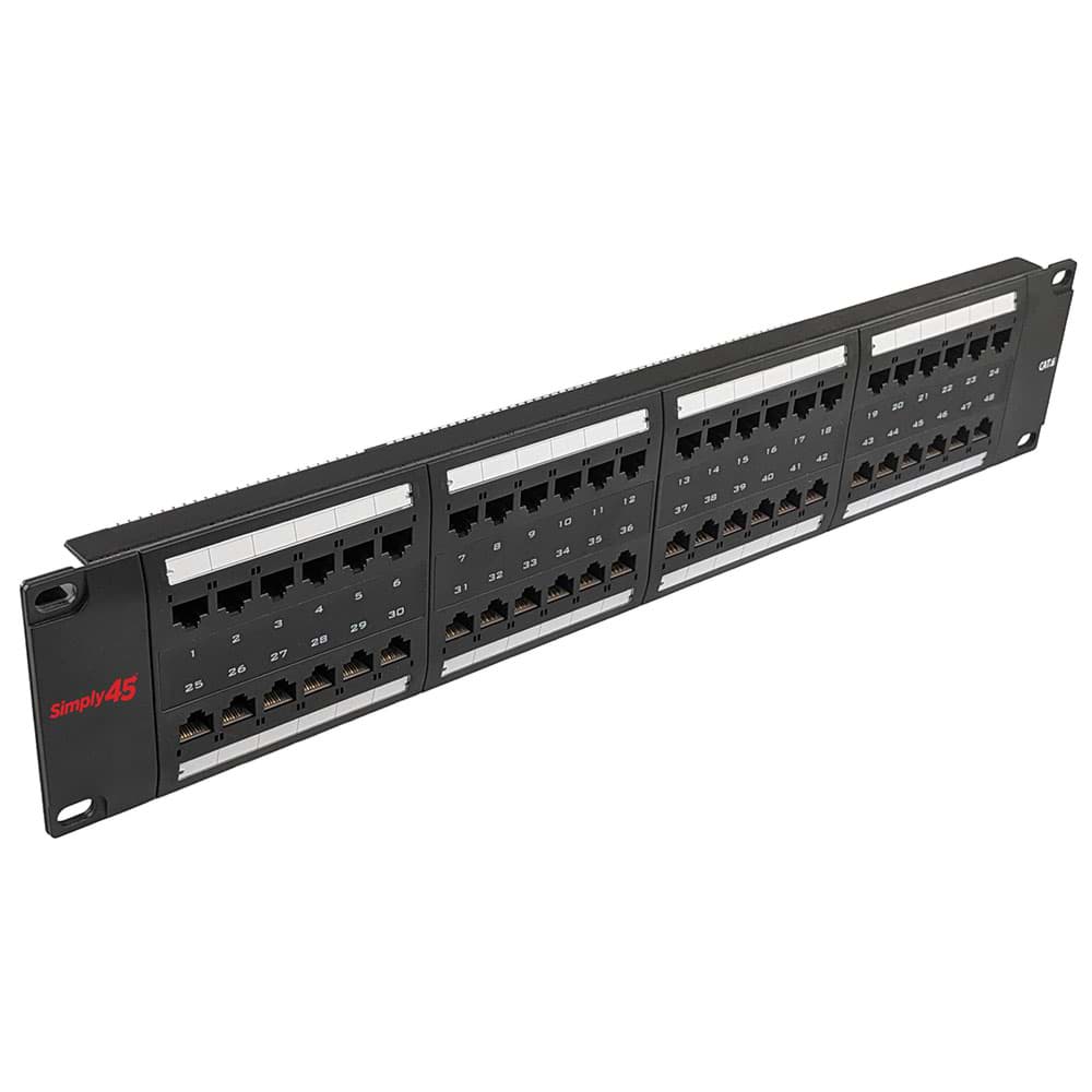 Bild von patchpaneel CAT5E UTP 2HE 48 voudig S45