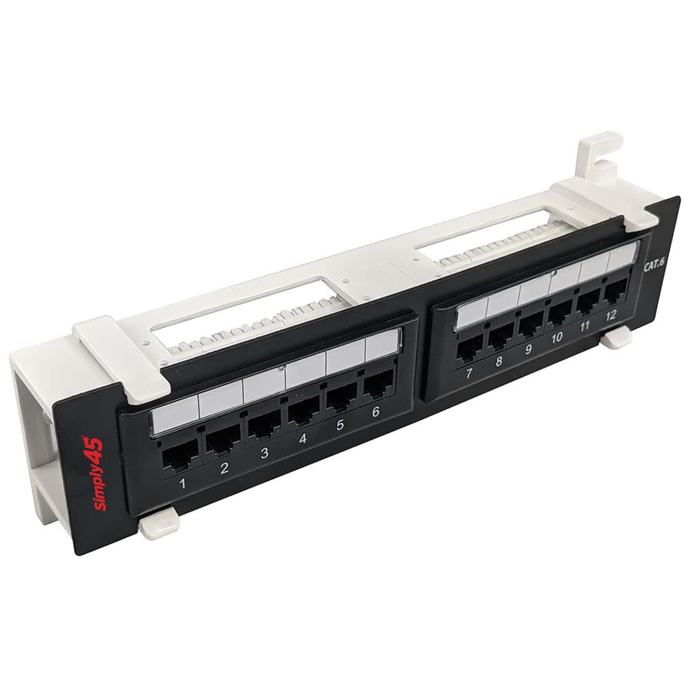 Picture of patchpaneel WAND montage voor 12xCAT6 UTP Simply45