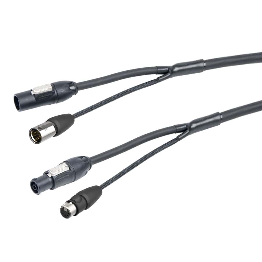 Picture of combi Power+DMX 1,5mm2 powerCON TRUE1 + XLR5-TOP  1,0m d17mm
