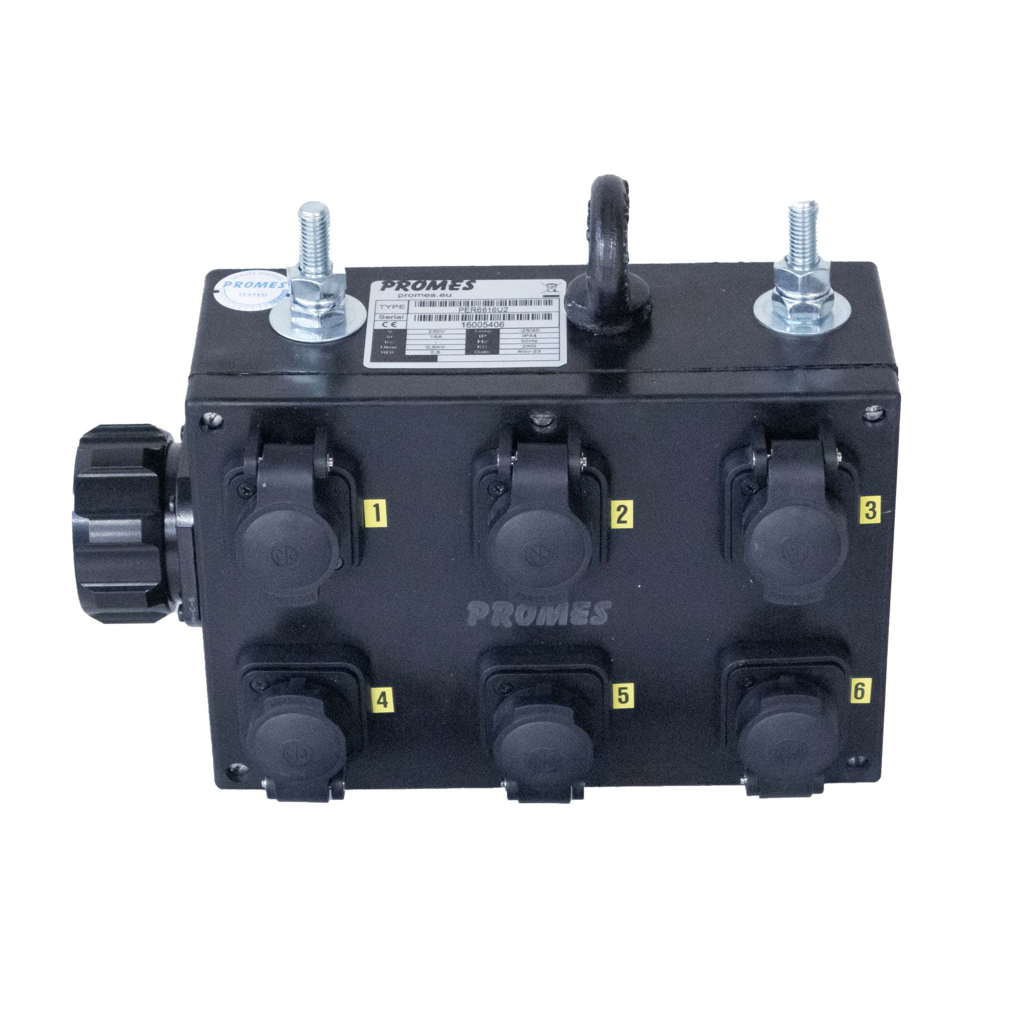 Picture of breakout box 19 polig > 6x powerCON TRUE1 2xbout Showline