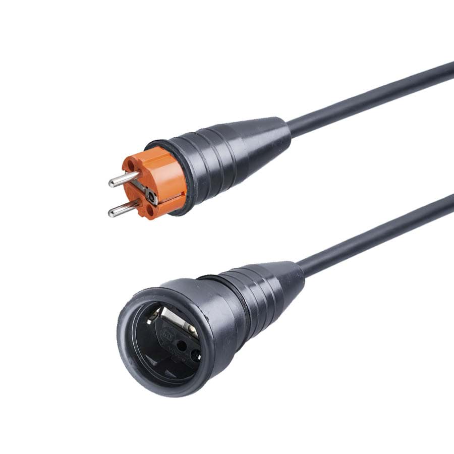 Picture of verlengkabel H07RNF 2,5mm2 Schuko Keraf 521-ra+pen oranje > 522 15m