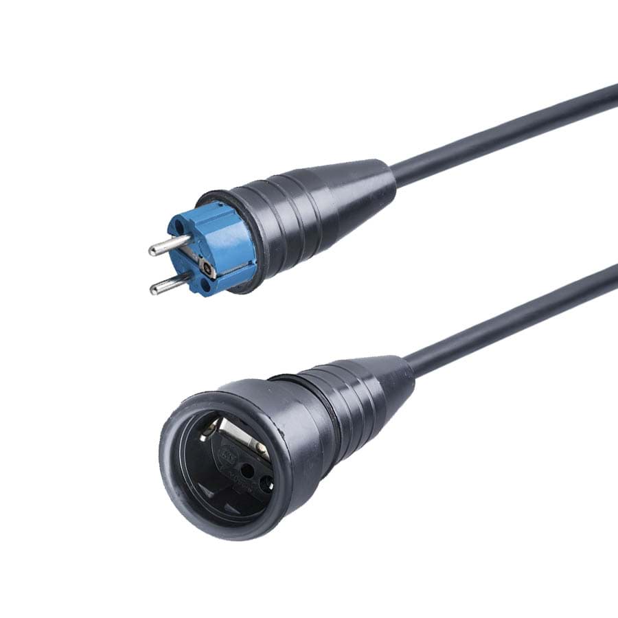 Picture of verlengkabel H07RNF 1,5mm2 Schuko Keraf 521-ra+pen blauw > 522  5,0m