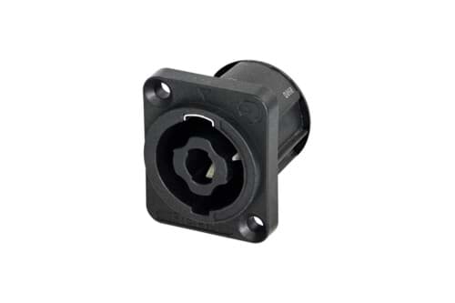 Bild von Luidspreker connector chassis 4-polig D-size tab 4.8x0.5mm