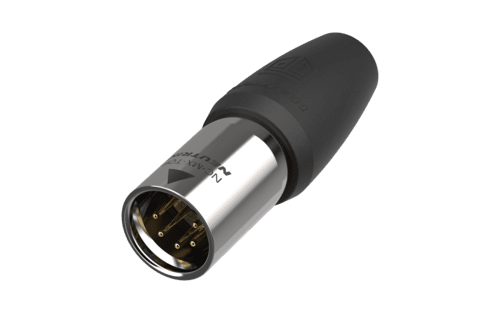 Picture of XLR kabeldeel 5 pin pen TOP-1 IP65 goudcontacten