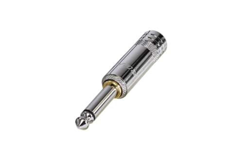 Bild von jack 6,3mm steker 2-polig nikkel tip switched to ground (silent) NYS