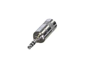 Picture of jack 3,5mm steker 3-polig nikkel kabeldiameter 8.5mm max