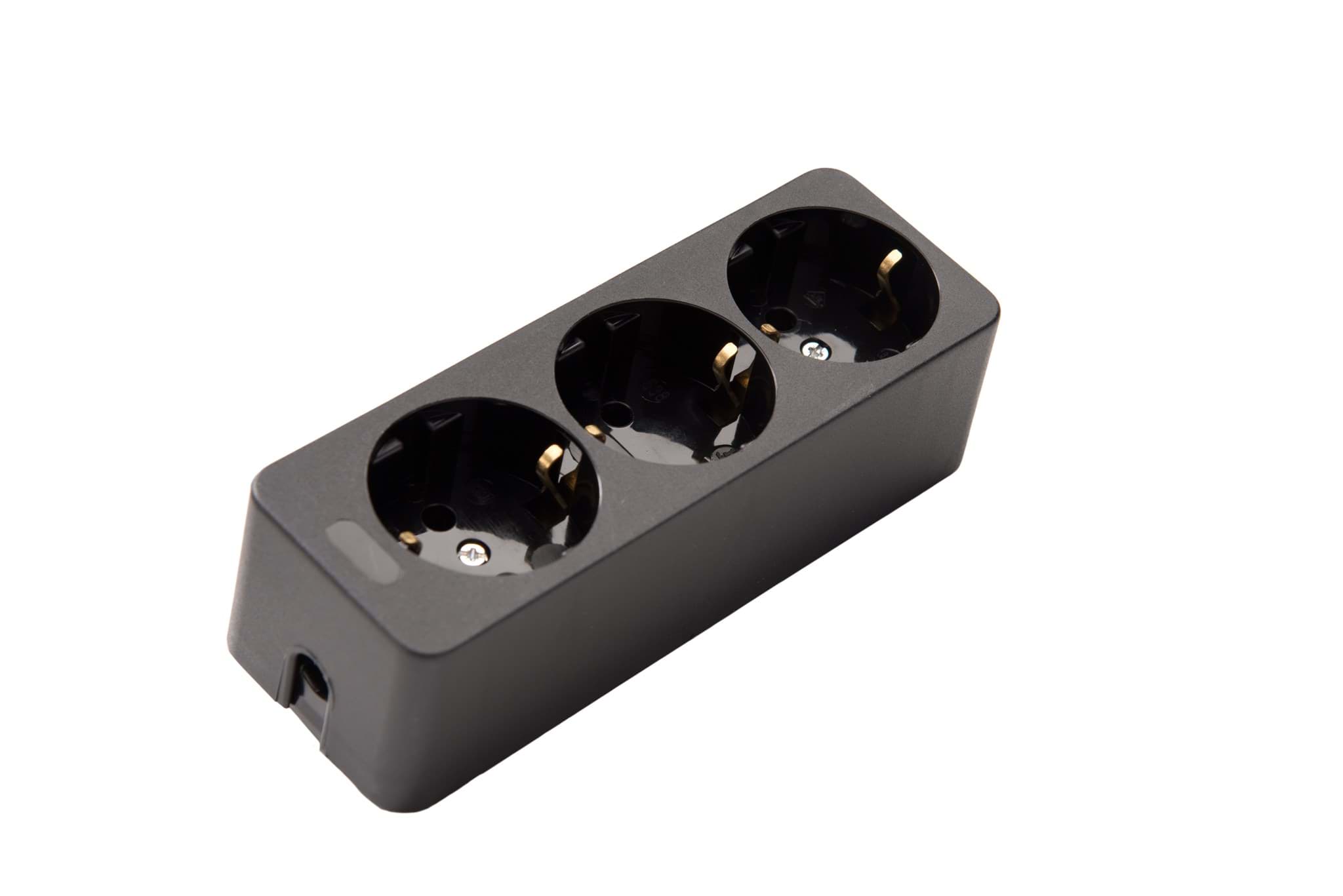 Picture of contactdoos randaarde  3v zwart