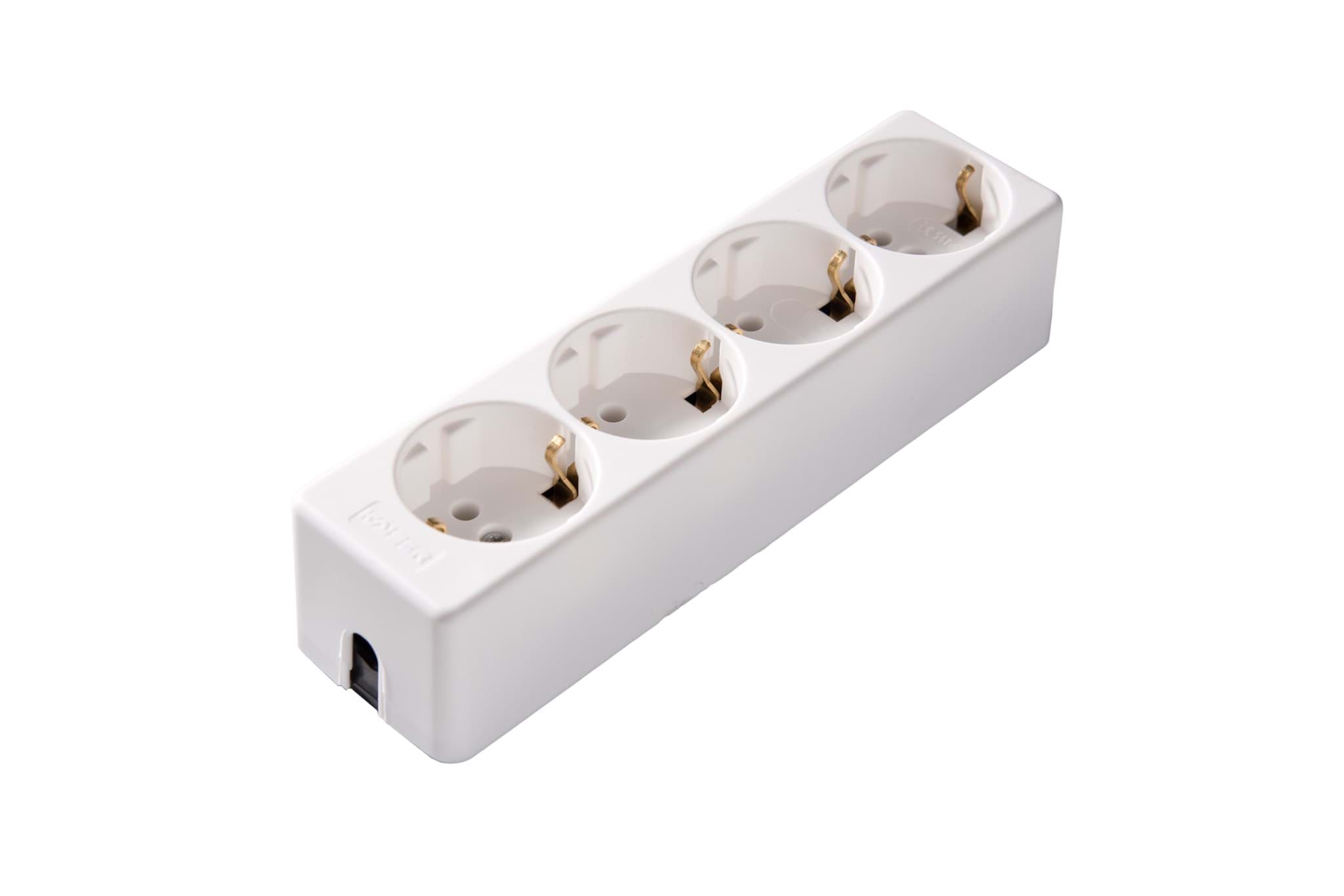 Picture of contactdoos randaarde  4v wit