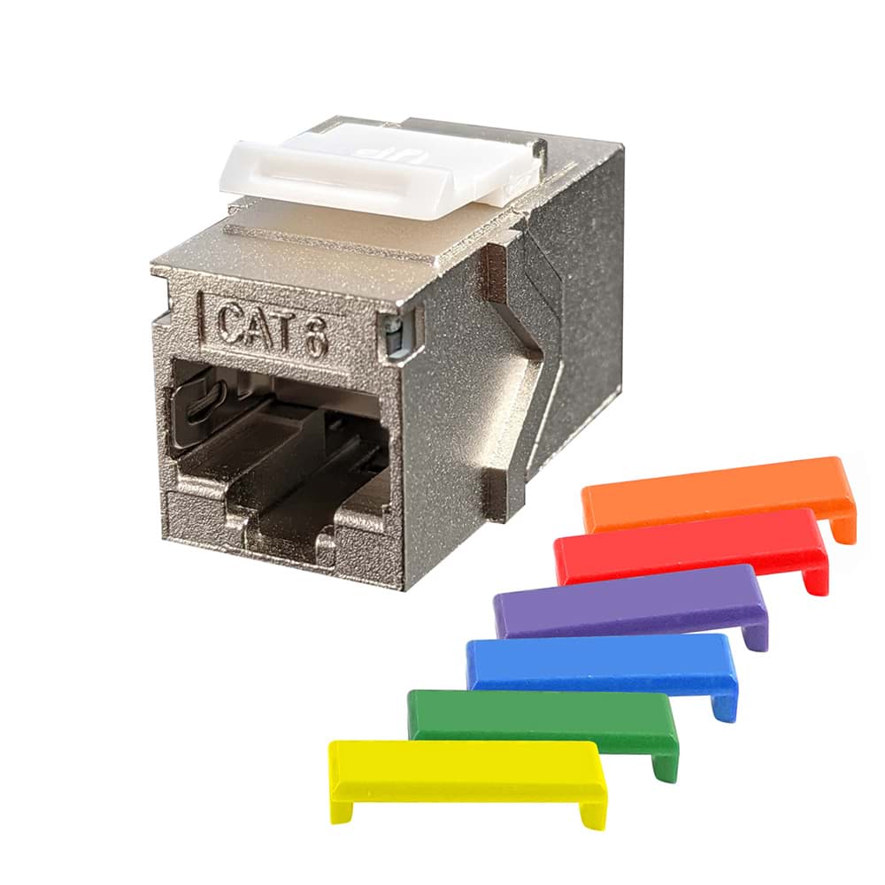 Picture of keystone RJ45/RJ45 CAT6 STP S45