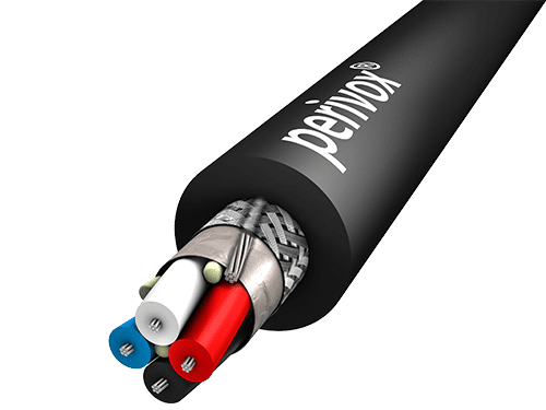 Bild von DMX- kabel 4x0,22mm2 M-FCY PVC-SOFT d=6,6mm schwarz Perivox