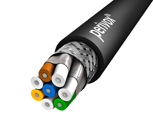 Bild von Datenkabel FLEX CAT7 S/FTP 600MHz AWG26/7 PUR-ROBUST schwarz d=6,9mm