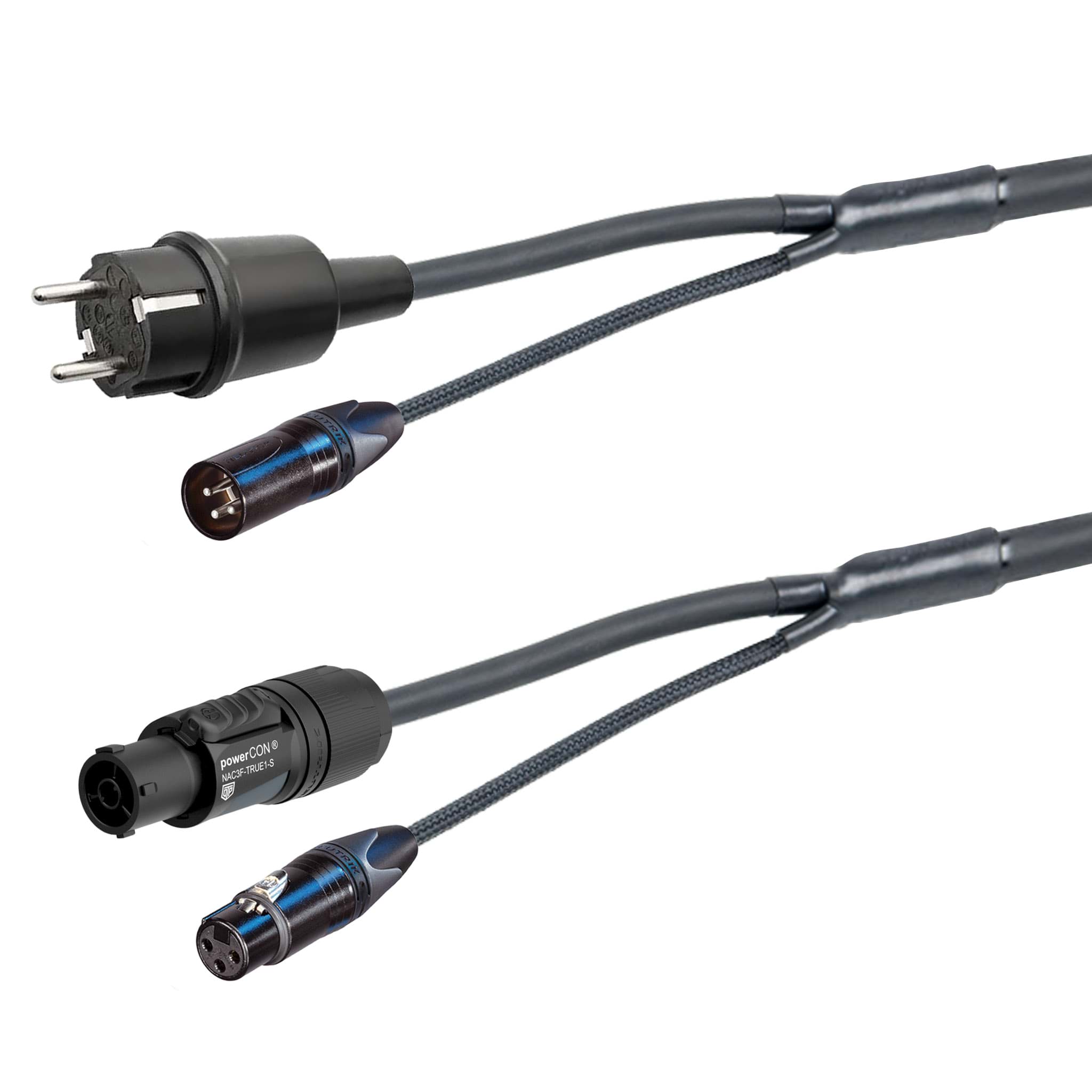 Picture for category combi DMX XLR 3p Schuko > powerCON TOP