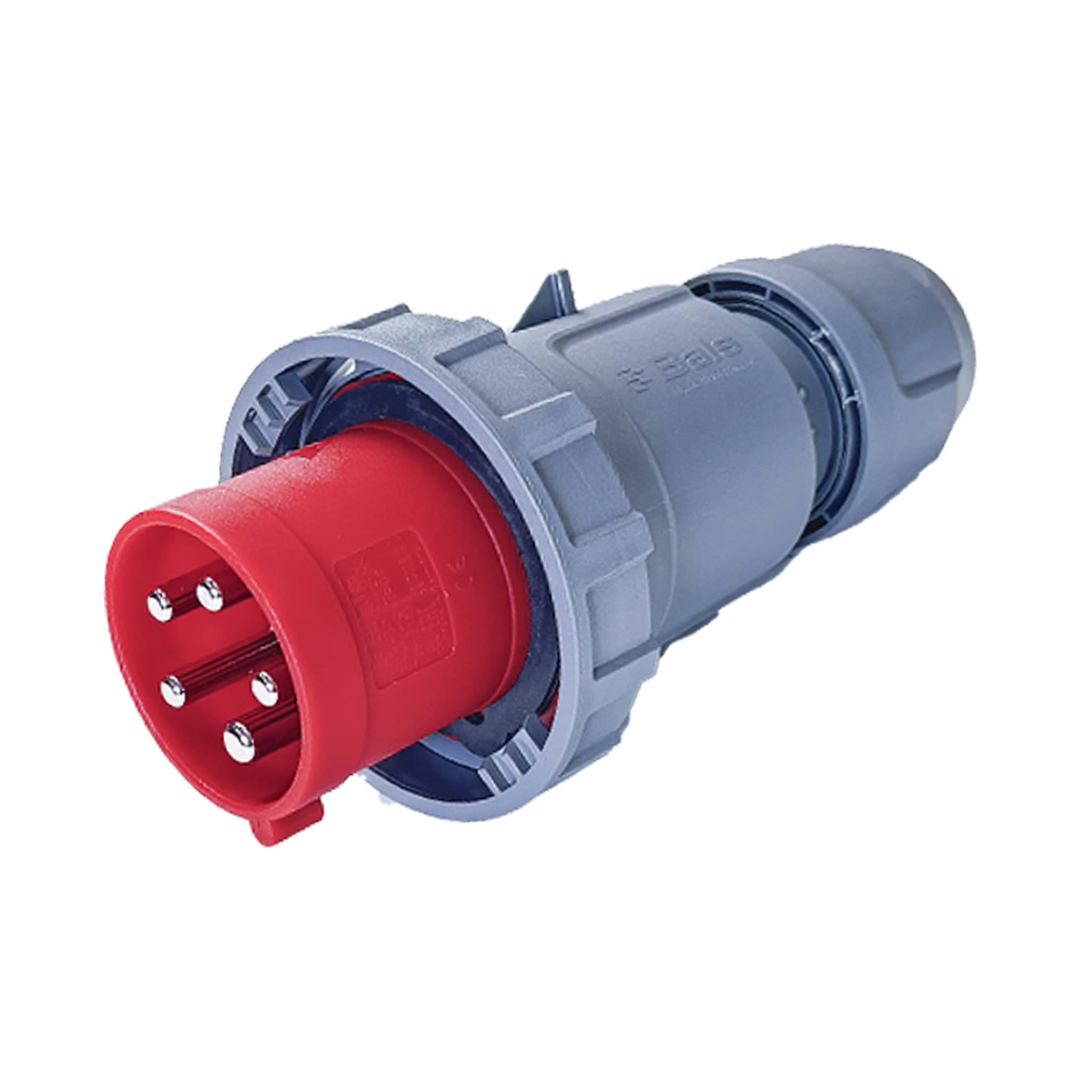 Picture of CEE steker 5p  63A 400V 6h rood IP67 Bals schroef INNOLINQ
