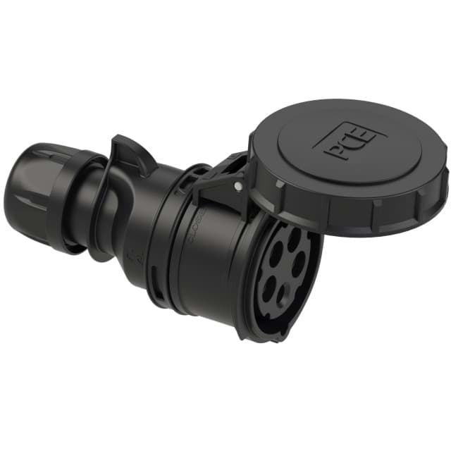 Bild von CEE koppeling 5p  32A 400V 6h zwart IP67 PCE