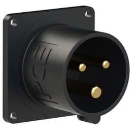 Bild von CEE toestel-inbouw 3p  16A 230V 6h zwart 56x56mm IP44 PCE