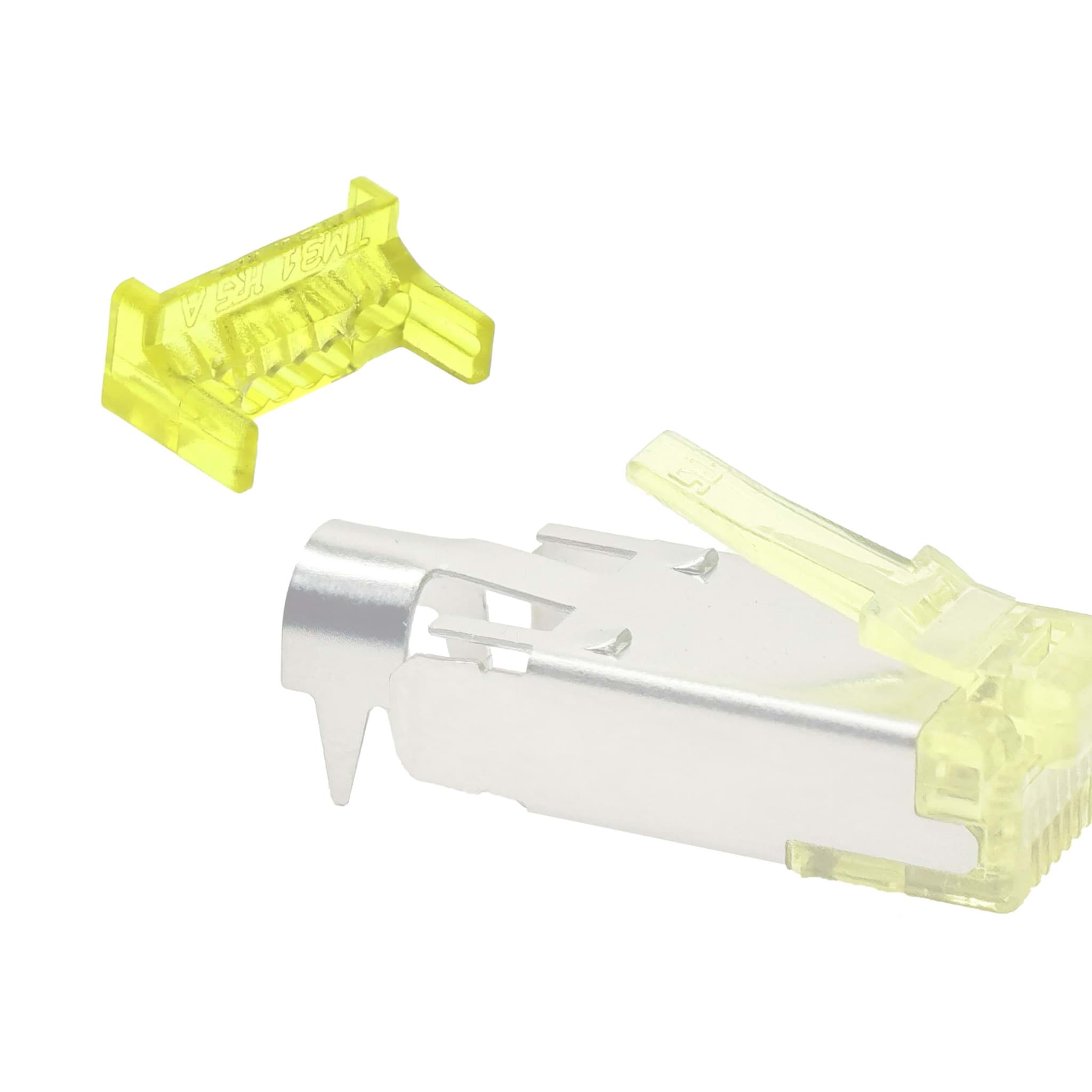 Picture of RJ45 connector guide plate for TM31P CAT6A FTP AWG24/27 stranded yello